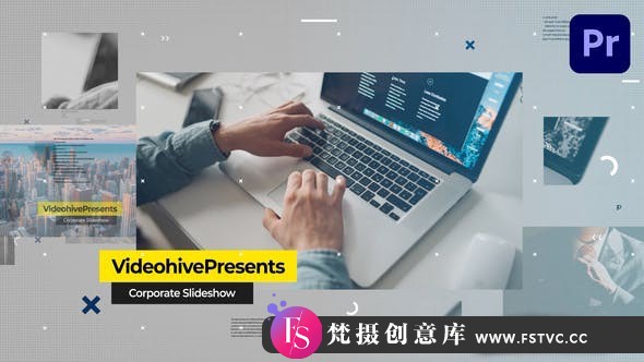 [Premiere模板]PR模板-实用商业宣传片PR模板现代公司人物介绍 Corporate Slideshow-梵摄创意库