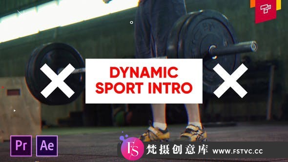 [Premiere模板]PR模板-街头运动时尚锻炼体育竞技片头模板 Sport Intro-梵摄创意库