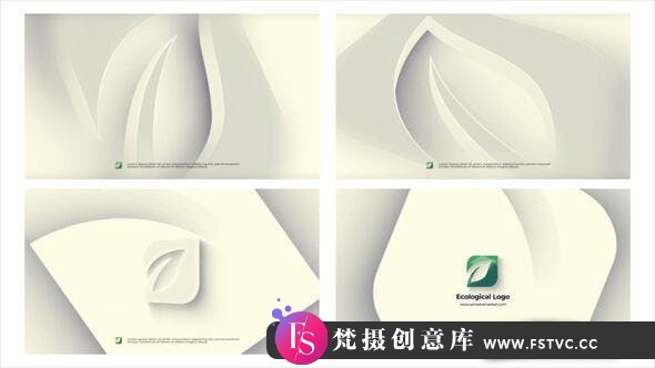 [Premiere模板]PR模板-3D标志动画生态环境企业宣传视频剪辑片头 Ecological Logo - 梵摄创意库-梵摄创意库