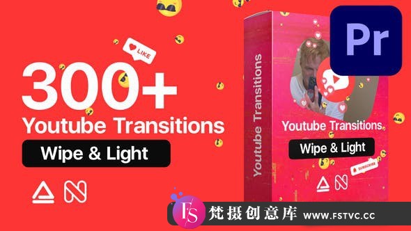 [Premiere转场]300+网络视频包装摄像机特效无缝转场PR模板- Youtube Transitions - 梵摄创意库-梵摄创意库