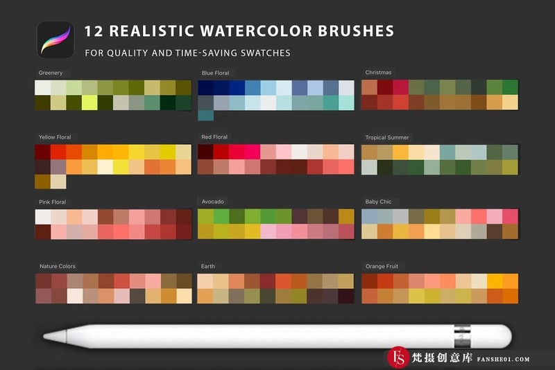 图片[6]-[Procreate笔刷]ProCreate笔刷，用于ProCreate的手绘图章画笔-梵摄创意库
