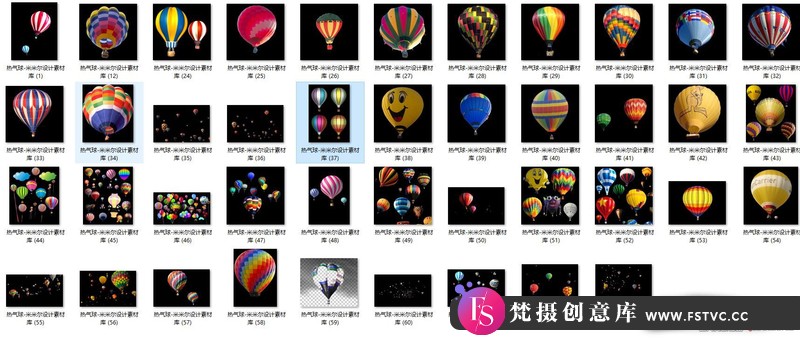 [创意设计]42款热气球PSD模板-梵摄创意库