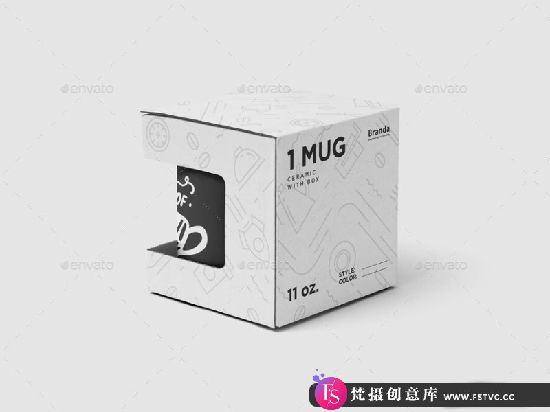 图片[2]-[PS样机模型]带有包装盒的陶瓷杯与盒PSD样机模型CeramicMugwithBoxMock-up-梵摄创意库