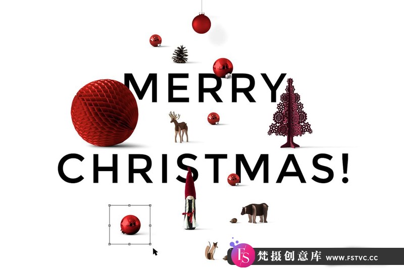 图片[3]-[PS样机模型]圣诞节场景模型PSD样机素材ChristmasSceneCreator+BONUS-梵摄创意库