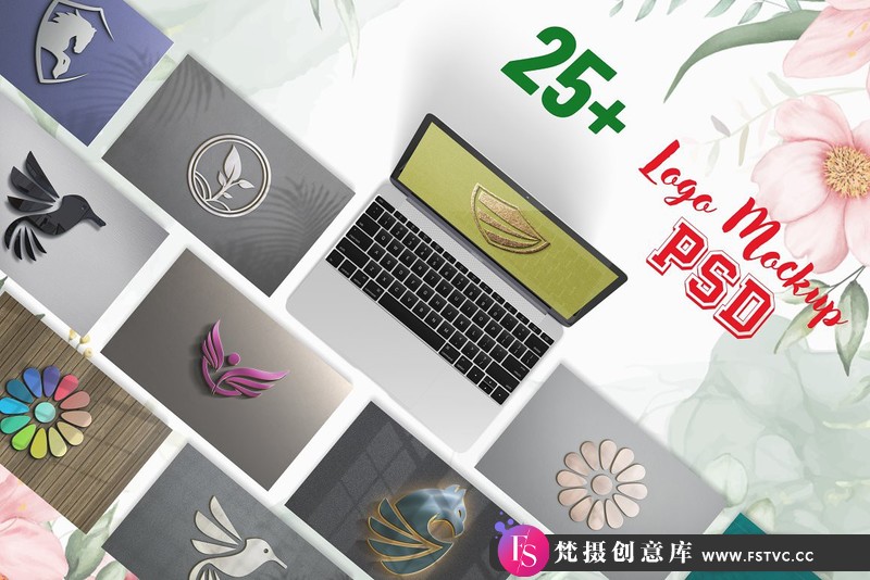 图片[2]-[PS样机模型]25+社交媒体豪华3DLOGO徽标样机模型智能对象PSD模板第二套-梵摄创意库