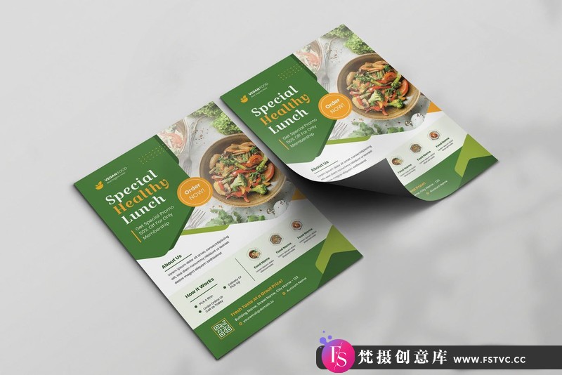 图片[2]-[促销海报]特别健康午餐传单PSD模板SpecialHealthyLunchFlyer-梵摄创意库