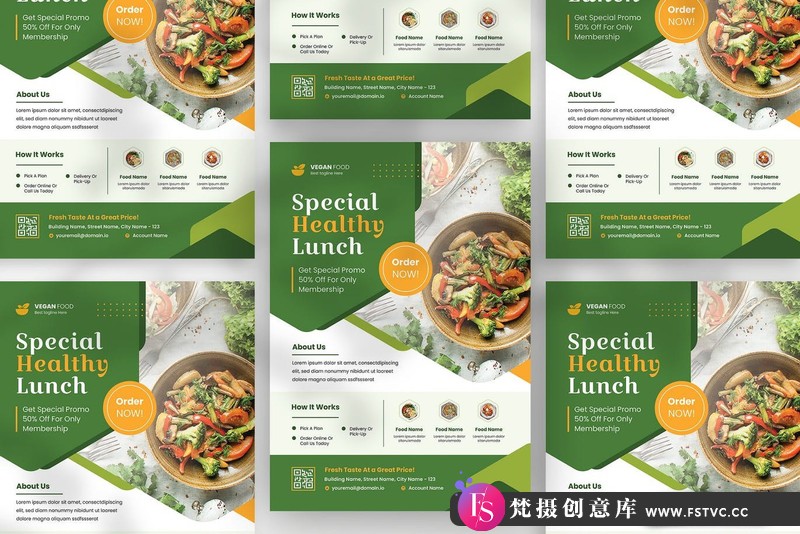 图片[4]-[促销海报]特别健康午餐传单PSD模板SpecialHealthyLunchFlyer-梵摄创意库