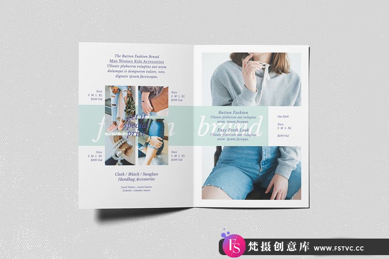 图片[2]-[促销海报]时装店宣传推广双折小册子PSD模板FashionStoreBifoldBrochure-梵摄创意库