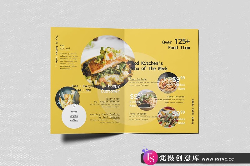 图片[3]-[文化美食]美食食品双折小册子宣传册PSD模板FoodBifoldBrochure-梵摄创意库