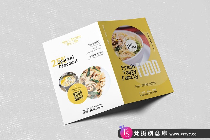 图片[4]-[文化美食]美食食品双折小册子宣传册PSD模板FoodBifoldBrochure-梵摄创意库