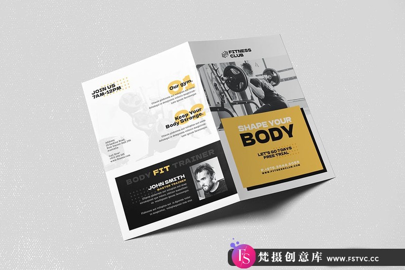 图片[4]-[包装画册]健身双折页小册子平时的模板FitnessBifoldBrochure-梵摄创意库