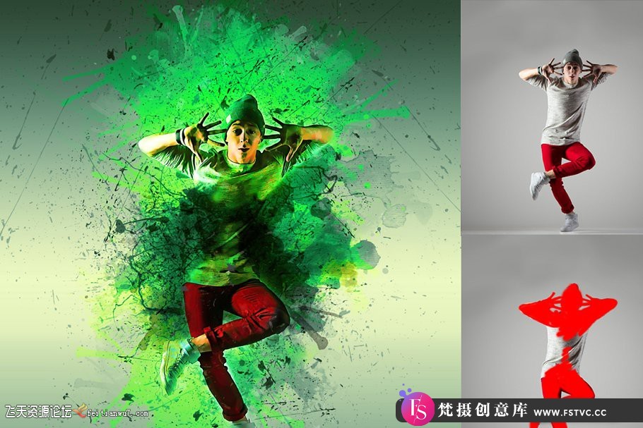 图片[5]-[PS动作下载]广告海报水墨艺术PS动作 Ink Manipulation Photoshop Action 3 (附教程)-梵摄创意库