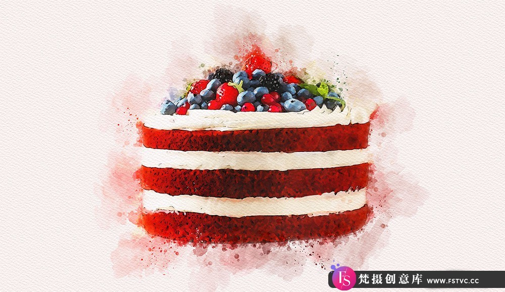 图片[4]-[PS动作下载]真正水彩画艺术PS动作 Vivid Paint – Watercolor Photoshop Action-梵摄创意库