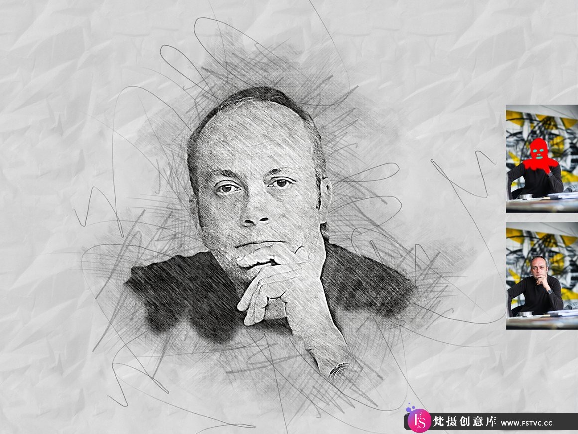 图片[7]-[中文版动作]手绘艺术动作 Hand Drawn Art Photoshop Action(附视频教程)中文版支持2021-梵摄创意库