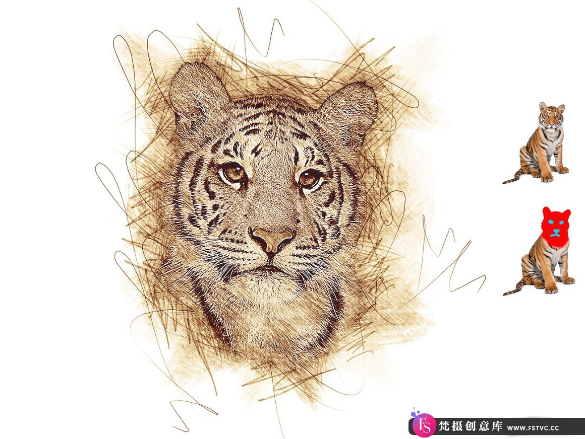 图片[13]-[中文版动作]手绘艺术动作 Hand Drawn Art Photoshop Action(附视频教程)中文版支持2021-梵摄创意库