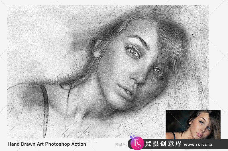 图片[2]-[中文版动作]手绘写实油画PS动作Realistic Oil Painting Photoshop Action支持CC2021中文版-梵摄创意库