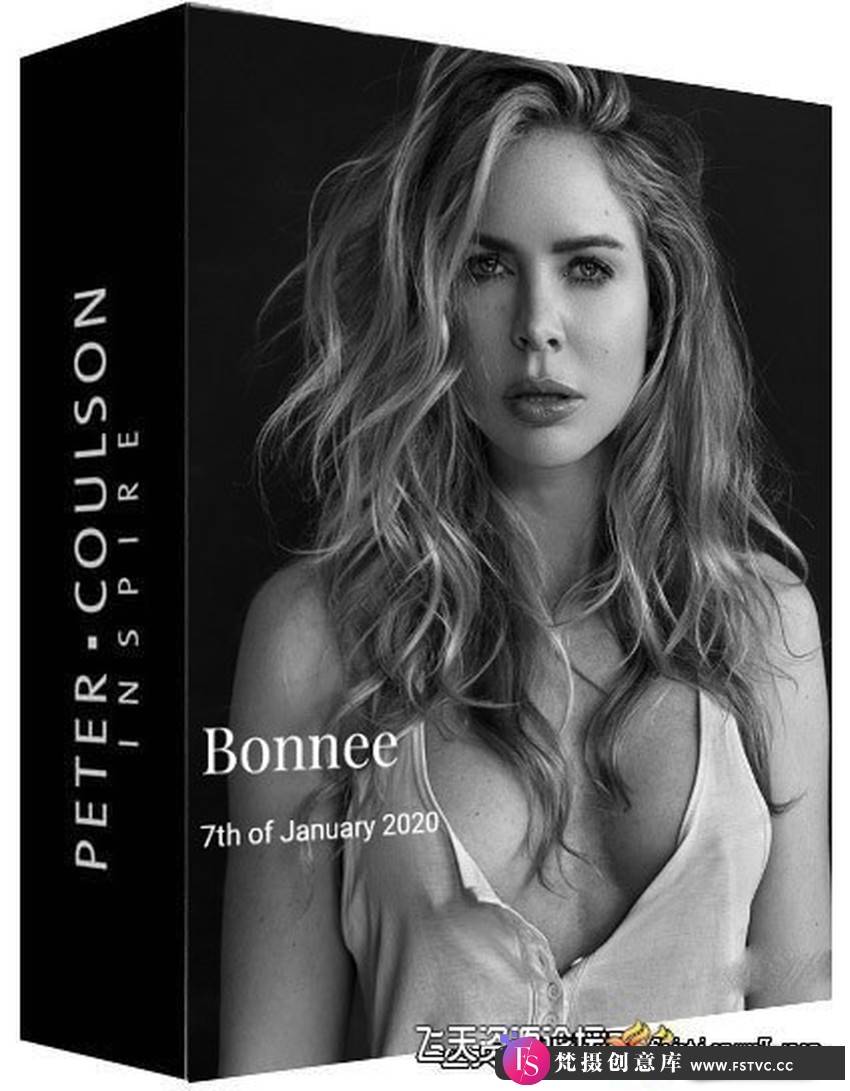 摄影师 Peter Coulson 棚拍美女模特Bonnee摆姿势教程-中英字幕-梵摄创意库