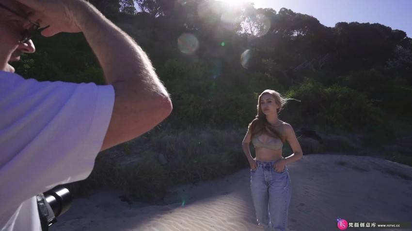 摄影师 Peter Coulson 模特Ana海滩私房人像摄影教程-中英字幕-梵摄创意库