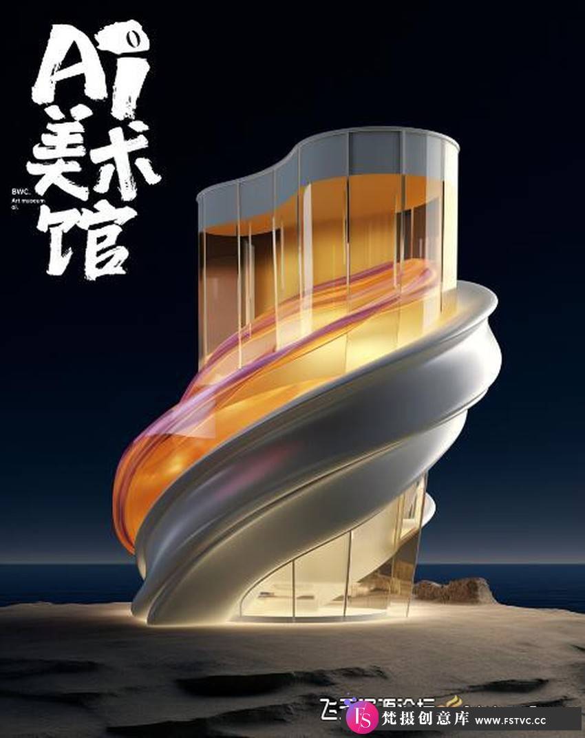 Midjourney Ai美术馆2023第三期商业海报2023.8月课程-梵摄创意库