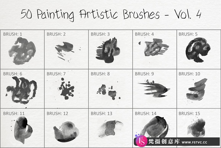 图片[3]-50种CG绘画艺术PS画笔 50 Painting Artistic Brushes – Vol. 4-梵摄创意库