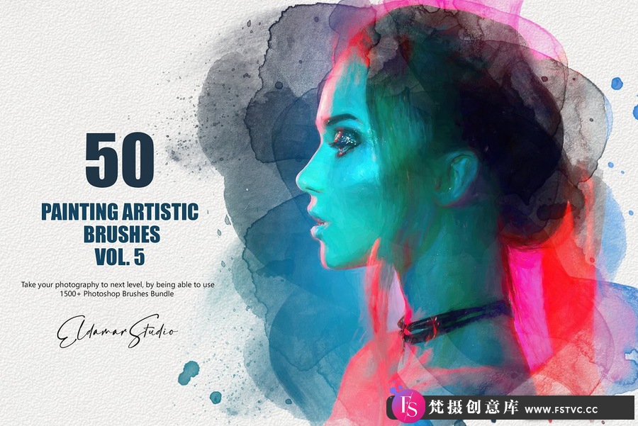 图片[3]-50种CG绘画艺术PS画笔 50 Painting Artistic Brushes – Vol. 5-梵摄创意库