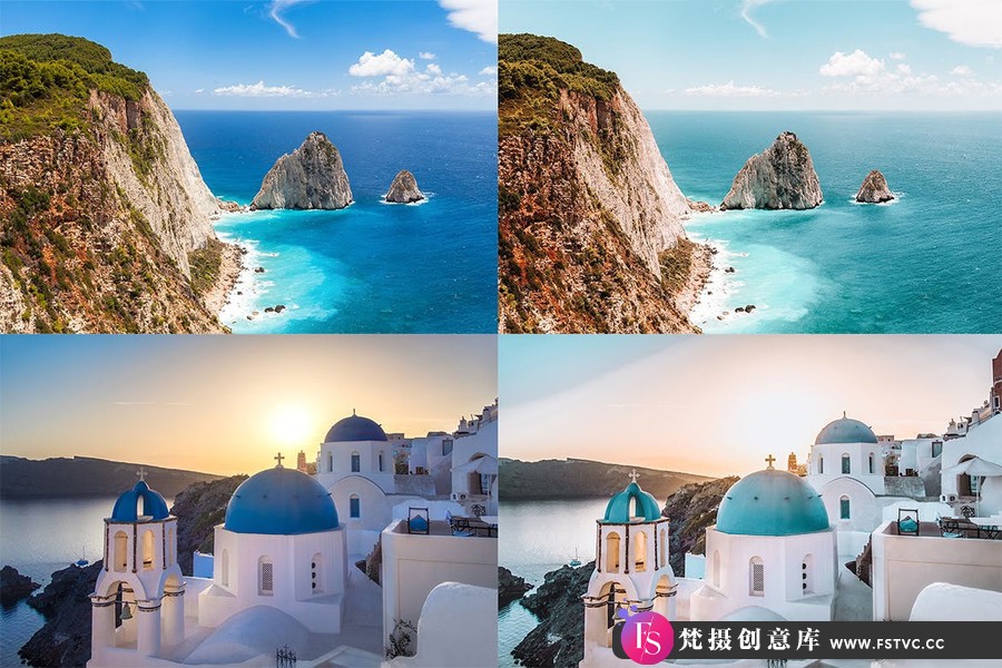 希腊旅拍电影风光后期调色Lightroom预设Lightroom Presets, Greece