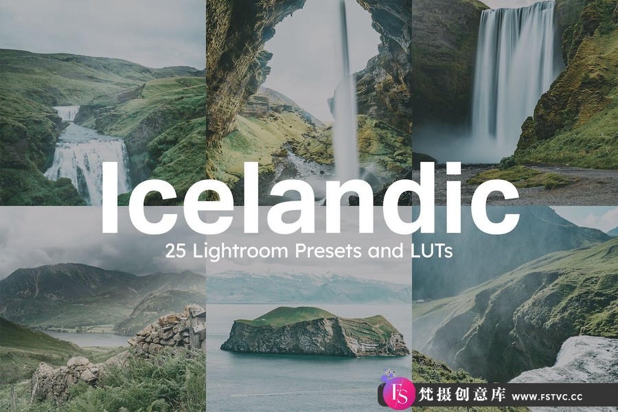 冰岛风光摄影后期调色Lightroom预设及无人机视频调色LUT预设-梵摄创意库