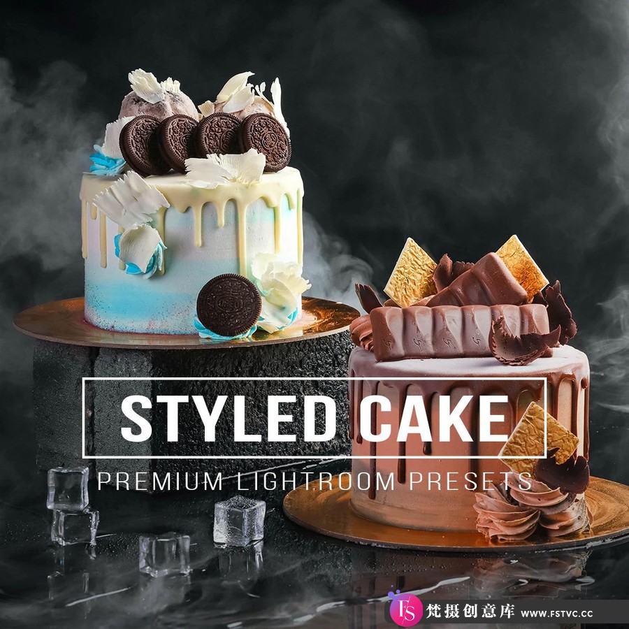 明亮通透美食蛋糕后期调色Lightroom预设 STYLED CAKE Lightroom Preset-梵摄创意库