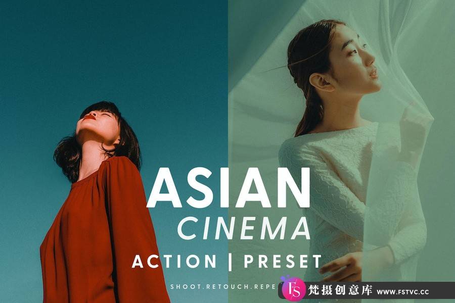 亚洲电影人像后期调色Lightroom预设 Asian Cinema - Actions & Presets-梵摄创意库