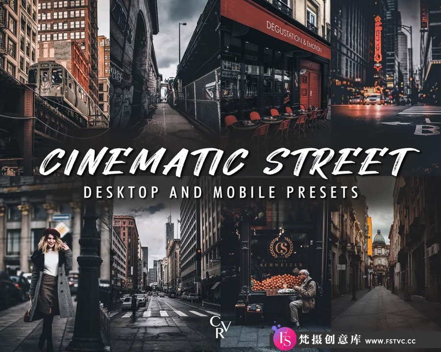 城市街头电影风光旅拍人像Lightroom预设CINEMATIC STREET PRESETS-梵摄创意库