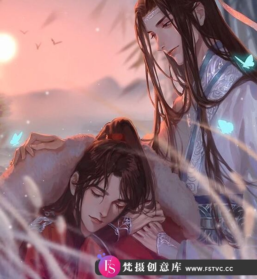 烟雨君人物厚涂插画系统班教程-梵摄创意库