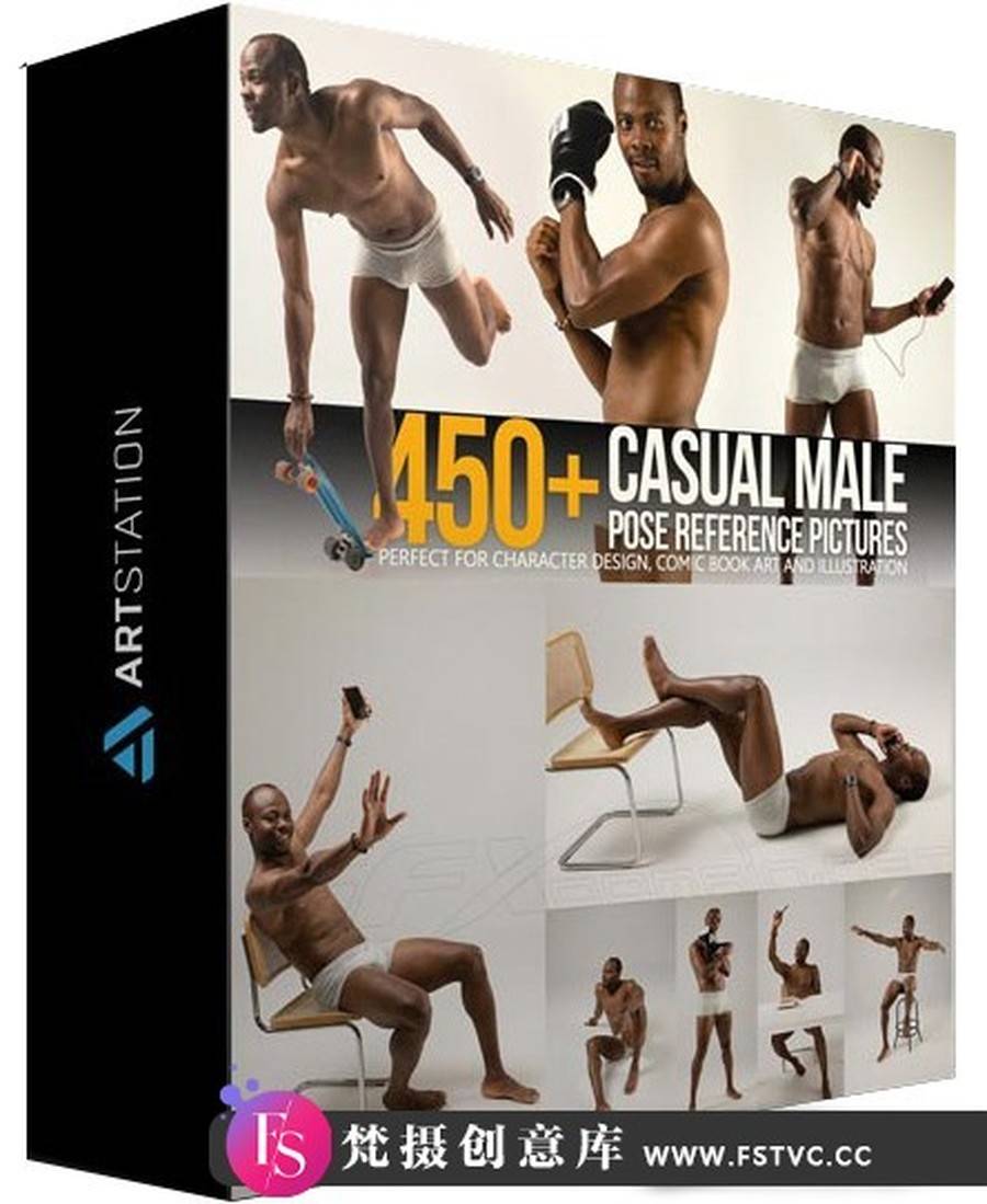 450+高清概念艺术角色设计男性休闲姿势参考图片素材-梵摄创意库