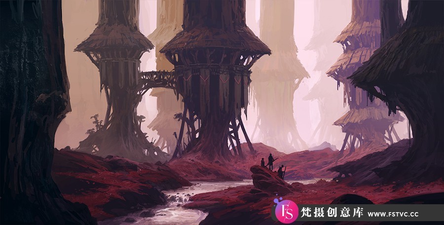 Andreas Rocha-概念艺术环境插画手绘教程第28期Illustration PacK 28