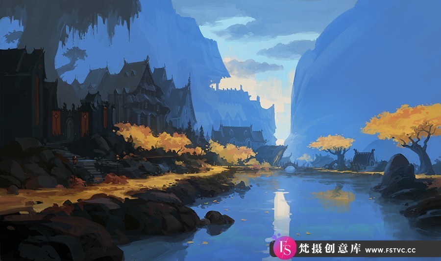 图片[4]-Andreas Rocha-概念艺术环境插画手绘教程第33期Illustration PacK 33-梵摄创意库