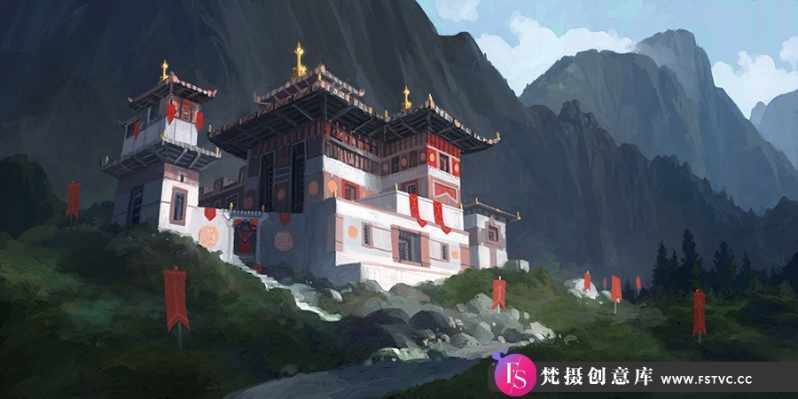 Andreas Rocha-概念艺术环境插画手绘教程第34期Illustration PacK 34