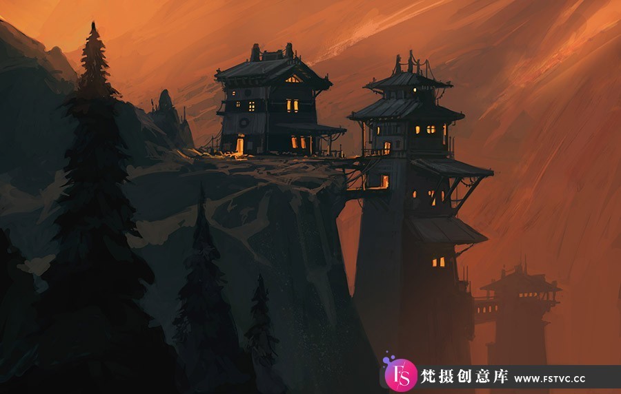 图片[3]-Andreas Rocha-概念艺术环境插画手绘教程第34期Illustration PacK 34-梵摄创意库