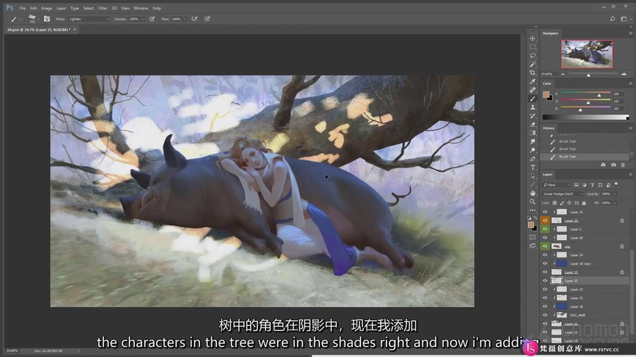 图片[3]-Gnomon -2D奇幻插画从头到尾绘制幻想插图的完整过程-中英字幕-梵摄创意库