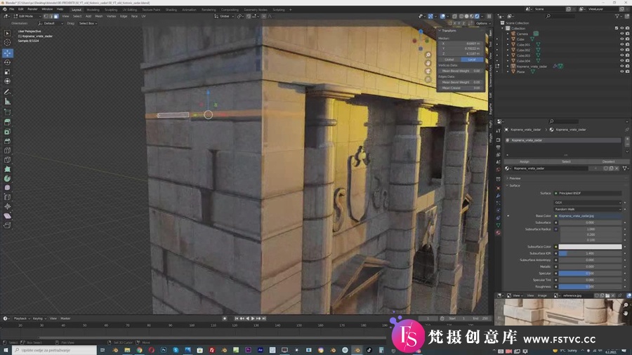 图片[3]-Blender教程 – Blender 3中一步一步未来科幻电影场景制作教程-中英字幕-梵摄创意库