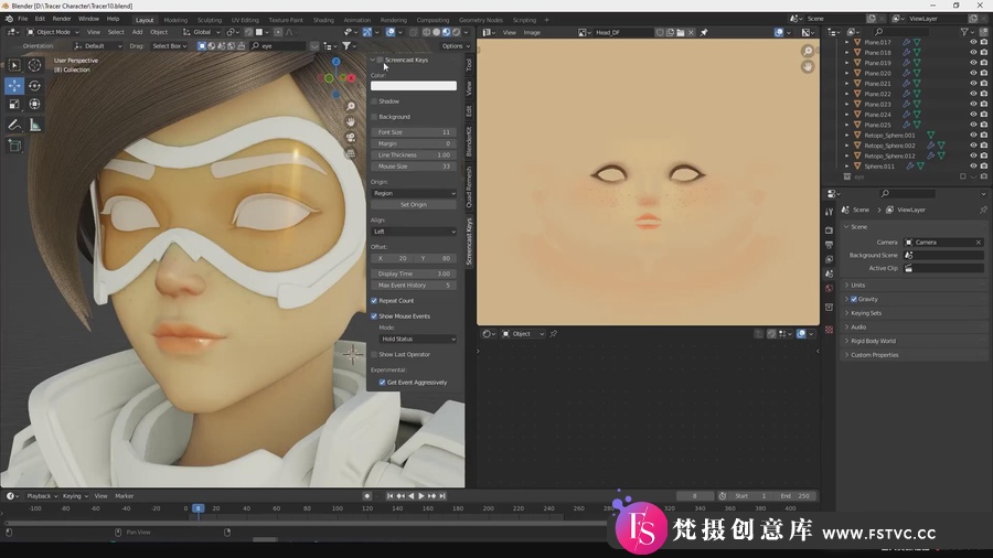 图片[3]-Blender 3.1守望先锋游戏猎空角色建模教程,包含工程模型-梵摄创意库