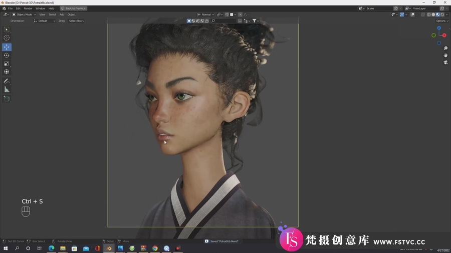 图片[6]-Blender中进行真实三维少女人物建模教程到Cycles渲染教程-梵摄创意库