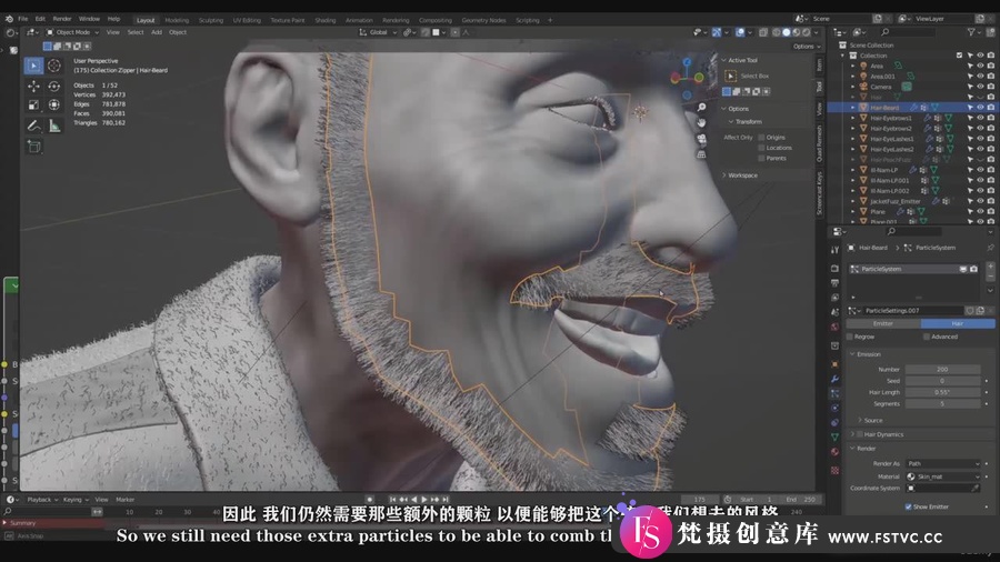 图片[7]-Blender逼真人物肖像面部骨骼肌肉解剖学建模教程-中英字幕-梵摄创意库