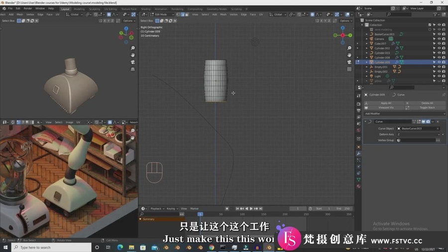 图片[3]-Blender从零基础开始学习建模技术视频教程-中英字幕-梵摄创意库