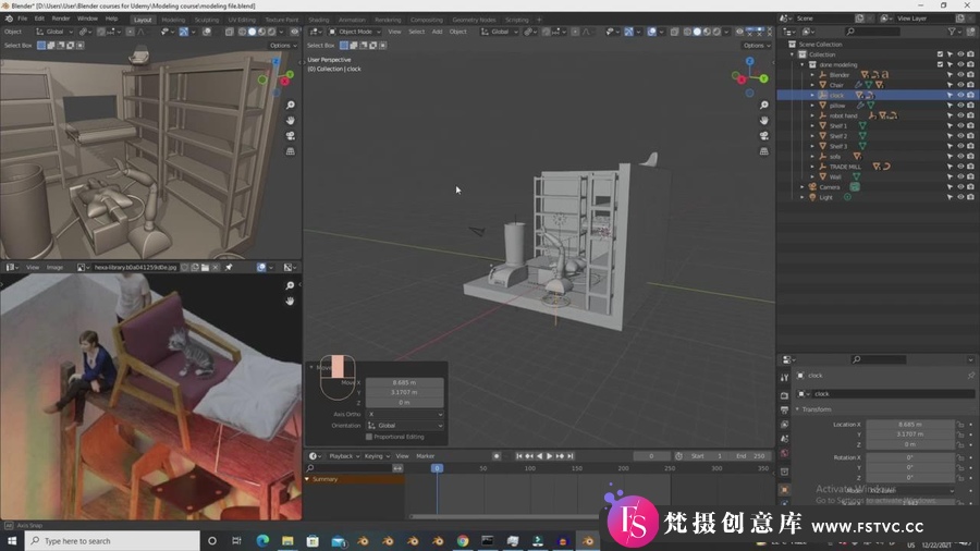 图片[4]-Blender从零基础开始学习建模技术视频教程-中英字幕-梵摄创意库