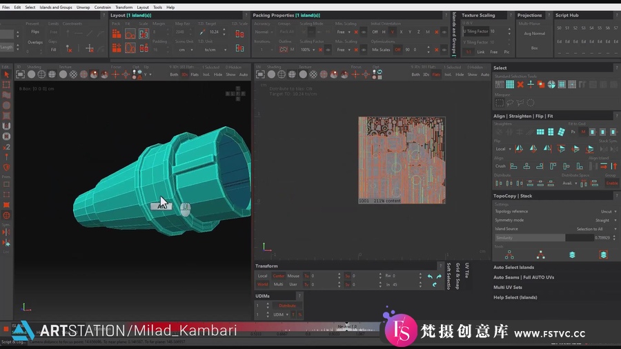 图片[2]-在Blender中进行立钻器械的建模.展UV和贴图材质完整教程-梵摄创意库