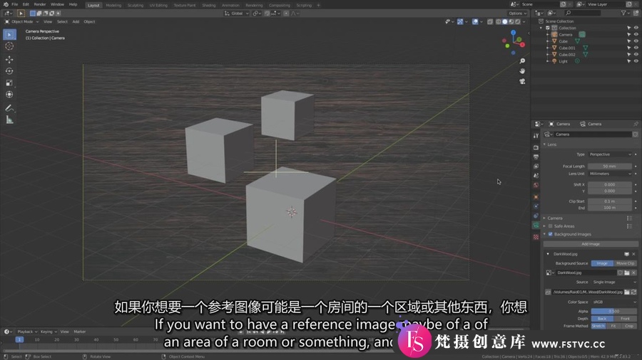 图片[5]-Blender 建模渲染贴图输出六小时入门基础视频教程-中英字幕-梵摄创意库