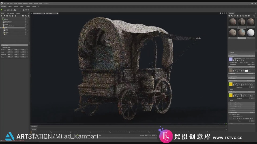 图片[5]-Blender+3DS MAX+ZBrush马车建模贴图渲染教程-视频无语音-梵摄创意库