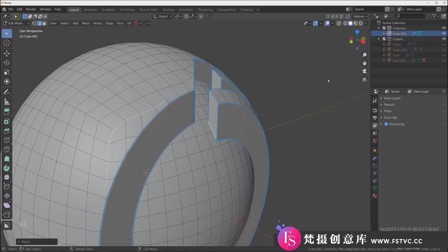 图片[5]-Blender 硬表面建模拓扑新手入门手册教程-人工翻译字幕-梵摄创意库