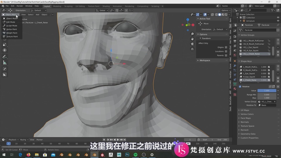 图片[2]-Blender 教程中的真实面部动作绑定技巧教程-人工翻译字幕-梵摄创意库