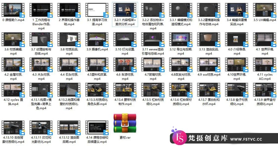 小毅Blender零基础入门视觉设计中文视频教程-梵摄创意库