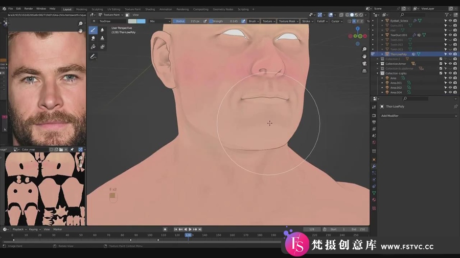 图片[6]-Blender雷神影视角色人体解剖学大型逼真角色创建-中英字幕-梵摄创意库